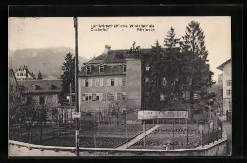 AK Rheineck, Landwirtschaftliche Winterschule Custerhof