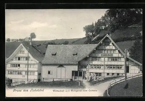 AK Rehetobel, Gasthaus und Metzgerei zum Ochsen