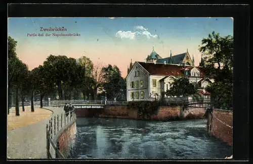 AK Zweibrücken, Partie bei der Napoleonsbrücke