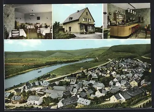 AK Klüsserath /Mosel, Restaurant Pelzer, Innenansichten