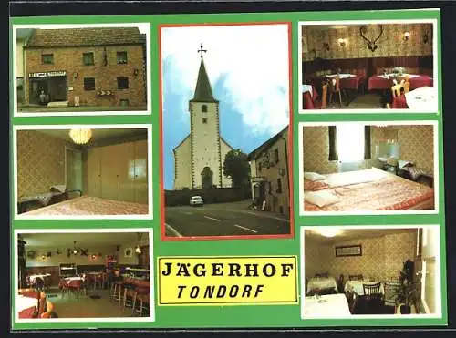 AK Tondorf / Eifel, Gasthof Jägerhof, Mechernicher Strasse 19, Innenansichten