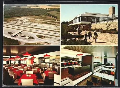 AK Bundesautobahn-Raststätte Wildeshausen mit Restaurant, Cafeteria und Terrasse