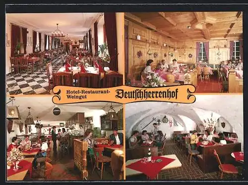 AK Zeltingen-Rachtig, Hotel-Restaurant Deutschherrenhof, Innenansichten