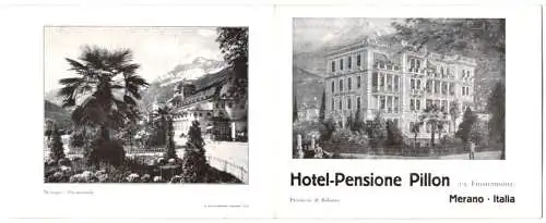 Vertreterkarte Merano, Hotel-Pensione Pillon, Promenade