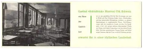 Vertreterkarte Egloffstein /Oberfr., Gasthof-Pension Schlossblick, Bes. Georg Heid