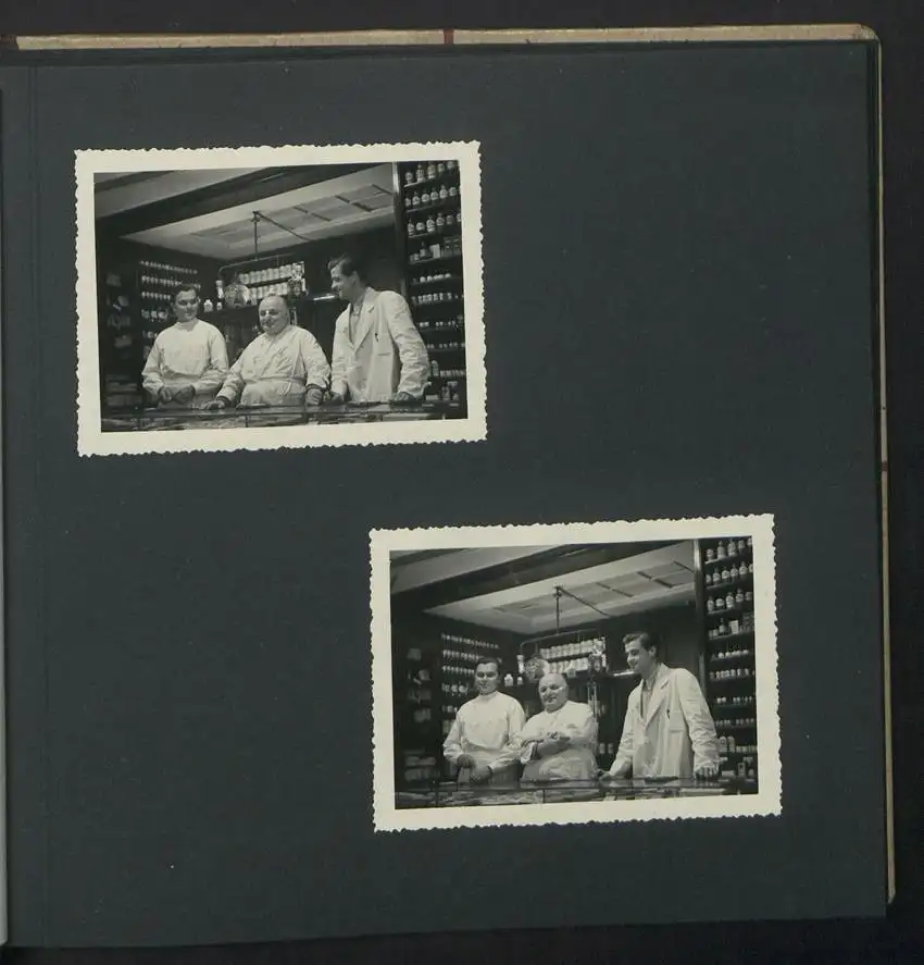 Fotoalbum mit 74 Fotografien, Ansicht Dessau-Rosslau, Apotheke und Heilpflanzenanbau Dr. Luxat, Innenansicht, Medikamente 3