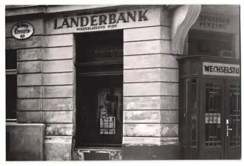 Fotografie unbekannter Fotograf, Ansicht Wien, Linzerstr 64, Filiale der Länderbank