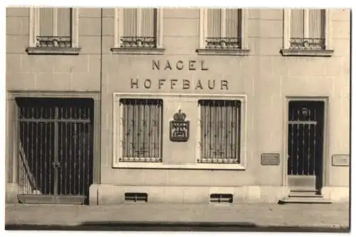 Fotografie Ferd. Schweitzer, Bad Aachen, Ansicht Aachen, Theaterstrasse 63-65, Weinhandlung Nagel - Hoffbauer