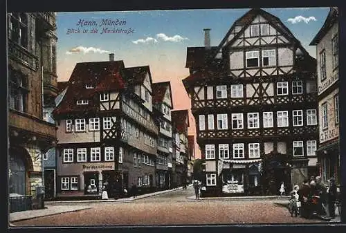 AK Hann.-Münden, Marktstrasse mit Buchhandlung