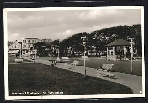 AK Norderney, Am Kurhausplatz