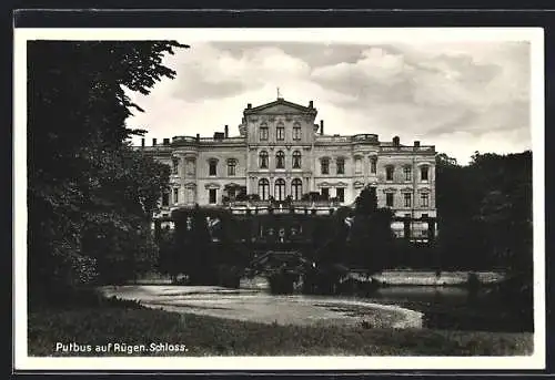 AK Putbus auf Rügen, Ansicht vom Schloss