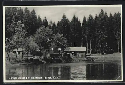 AK Schwellhäusel, Hausansicht am Wasser