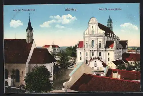 AK Altötting, Neue und alte St. Anna-Kirche