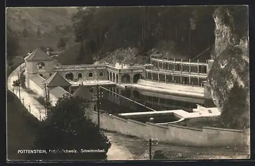 AK Pottenstein, Gebäudekomplex am Wald