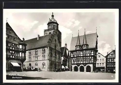 AK Alsfeld / Hessen, Kaiser`s Kaffee am Marktplatz