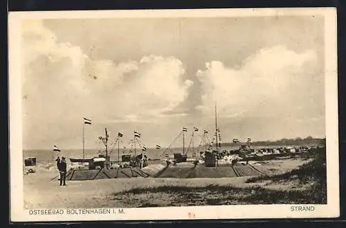 AK Boltenhagen i. M., Strandpartie mit Meeresblick