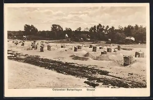 AK Boltenhagen i. M., Strand, vom Meer gesehen