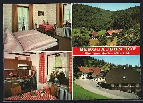 AK Oberharmersbach, Pension Bergbauernhof, Bes. August Lehmann