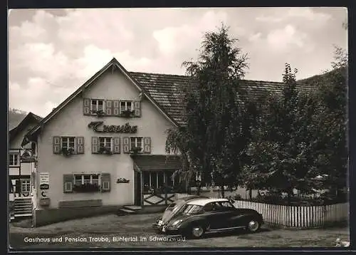 AK Bühlertal im Schwarzwald, Gasthaus und Pension Traube, Bes. Albert Werner