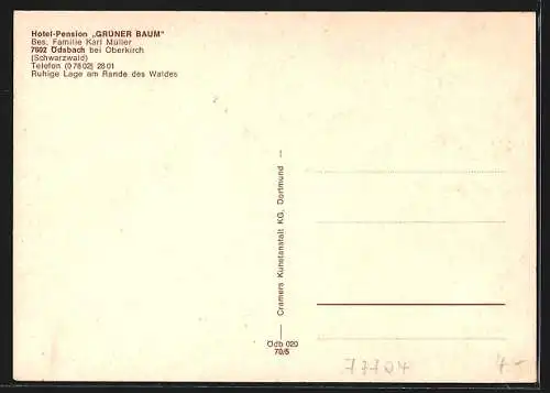 AK Ödsbach, Hotel-Pension Grüner Baum