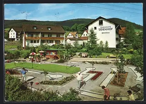 AK Baiersbronn-Mitteltal, Parkcafé Ödenhof, Hotel garni, Minigolfplatz