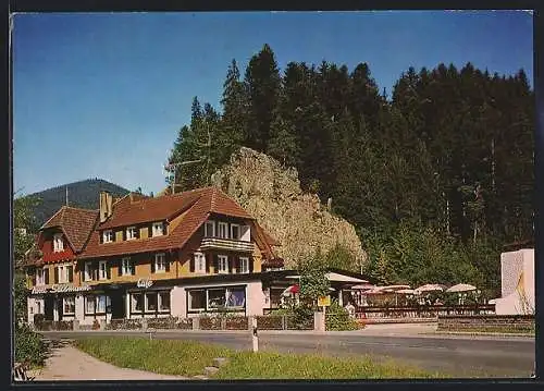 AK Schwarzenberg-Schönmünzach, Hotel-Café Sackmann, Bes. Reinhold und Anita Sackmann