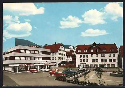 AK Haiterbach /Schwarzwald, Stadtapotheke und Kreissparkasse