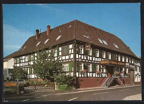 AK Kehl-Kork, Hotel Ochsen, Bes. Familie Lubberger