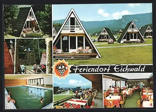 AK Gossersweiler, Feriendorf Eichwald, Schwimmbad, Restaurant, Ferienhäuser