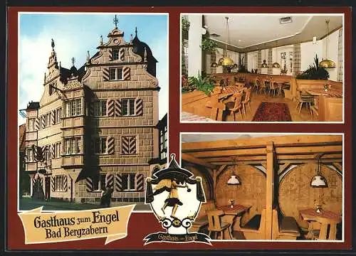 AK Bad Bergzabern /Pfalz, Gasthaus zum Engel, Bes. Fam. Eltner