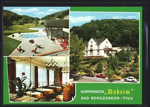 AK Bad Bergzabern /Pfalz, Hotel u. Kurpension Daheim, Kurtalstrasse 26