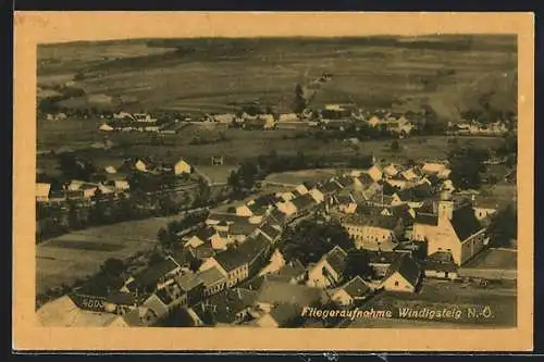 AK Windigsteig, Totalansicht, Fliegeraufnahme