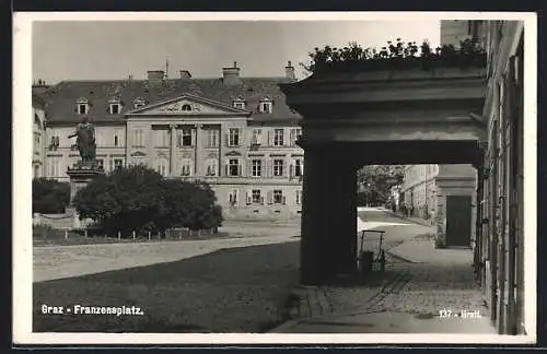 AK Graz, Partie auf dem Franzensplatz