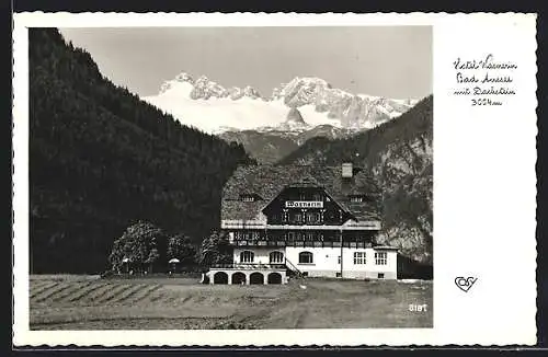 AK Bad Aussee, Hotel Wasnerin mit Dachstein