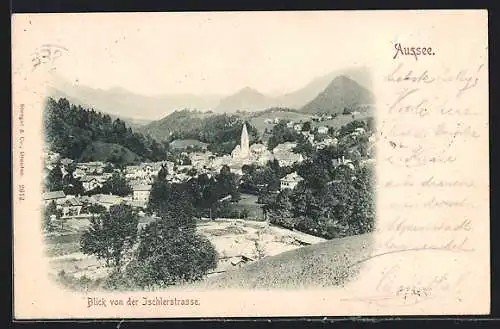 AK Aussee, Blick von der Ischlerstrasse