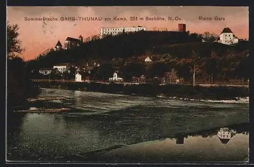 AK Gars-Thunau am Kamp, Flusspartie und Ruine Gars
