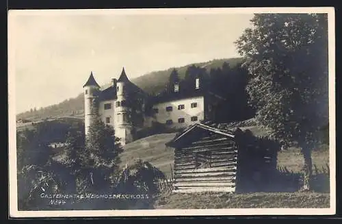 AK Hofgastein, Blick auf das Weidmoserschloss