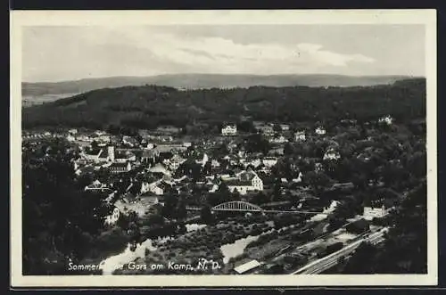 AK Gars am Kamp, Ortsansicht mit Flusspartie