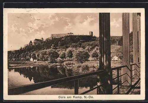 AK Gars am Kamp, Blick von der Brücke auf die Festung