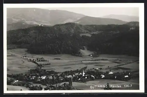 AK Guttaring /Kärnten, Ortsansicht vor Berglandschaft