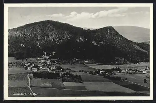 AK Launsdorf /Kärnten, Ortsansicht aus der Vogelschau