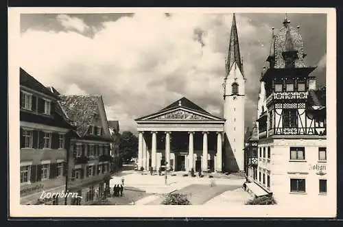 AK Dornbirn, Platz mit Kirche