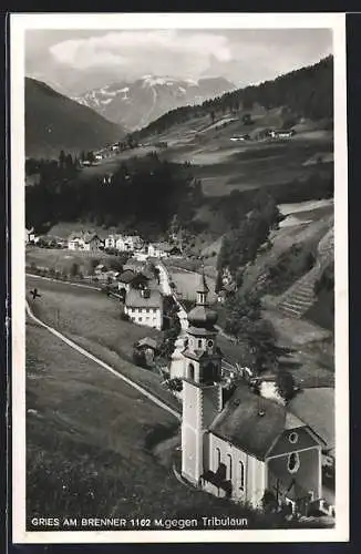 AK Gries am Brenner, Totalansicht aus der Vogelschau