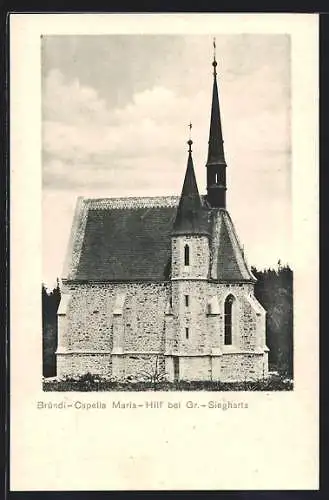 AK Gr.-Siegharts, Bründl-Capelle Maria-Hilf