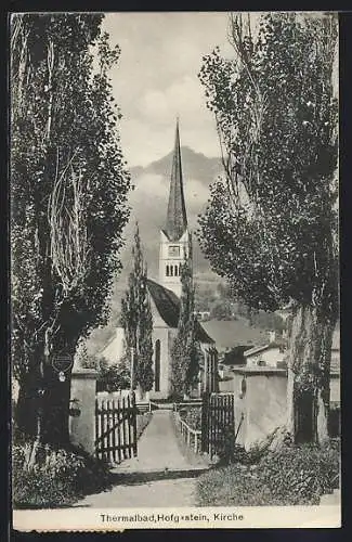 AK Hofgastein, Blick zur Kirche