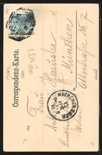 AK Hall, Wanderer an der Kaisersäule