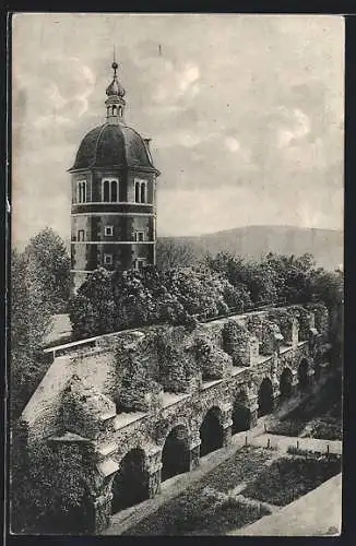 AK Graz, Glockenturm mit Kasematten am Schlossberg