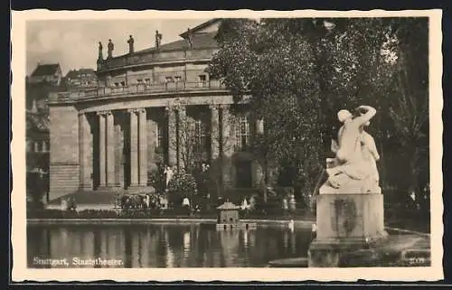 AK Stuttgart, Blick auf das Staatstheater