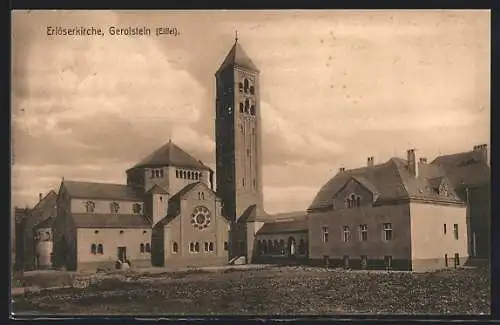 AK Gerolstein /Eifel, Blick auf die Erlöserkirche