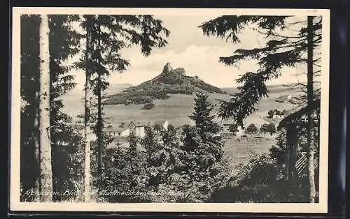 AK Gerolstein, Blick vom Mühlenwäldchen auf Auberg